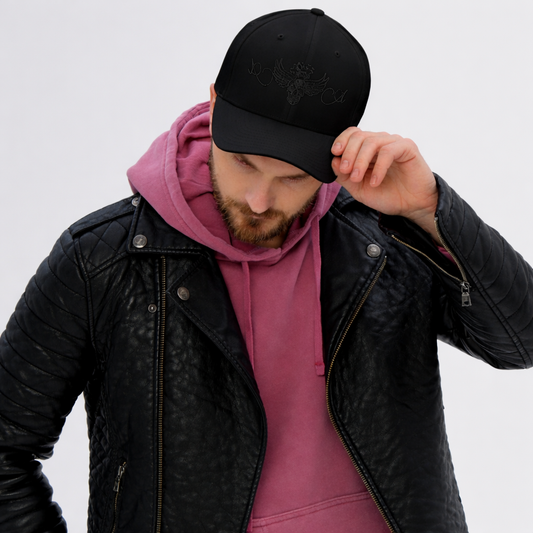 23 Baseball Cap Flexfit 6277 Skull & Crow embroidered UNISEX