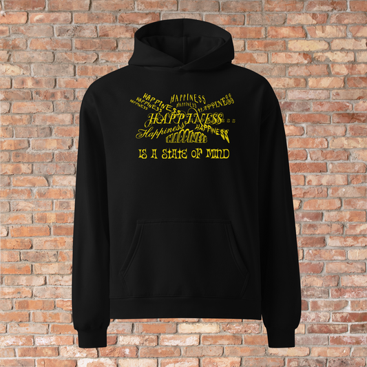 34 - Happiness UNISEX Hoodie ( structured brushed cotton )